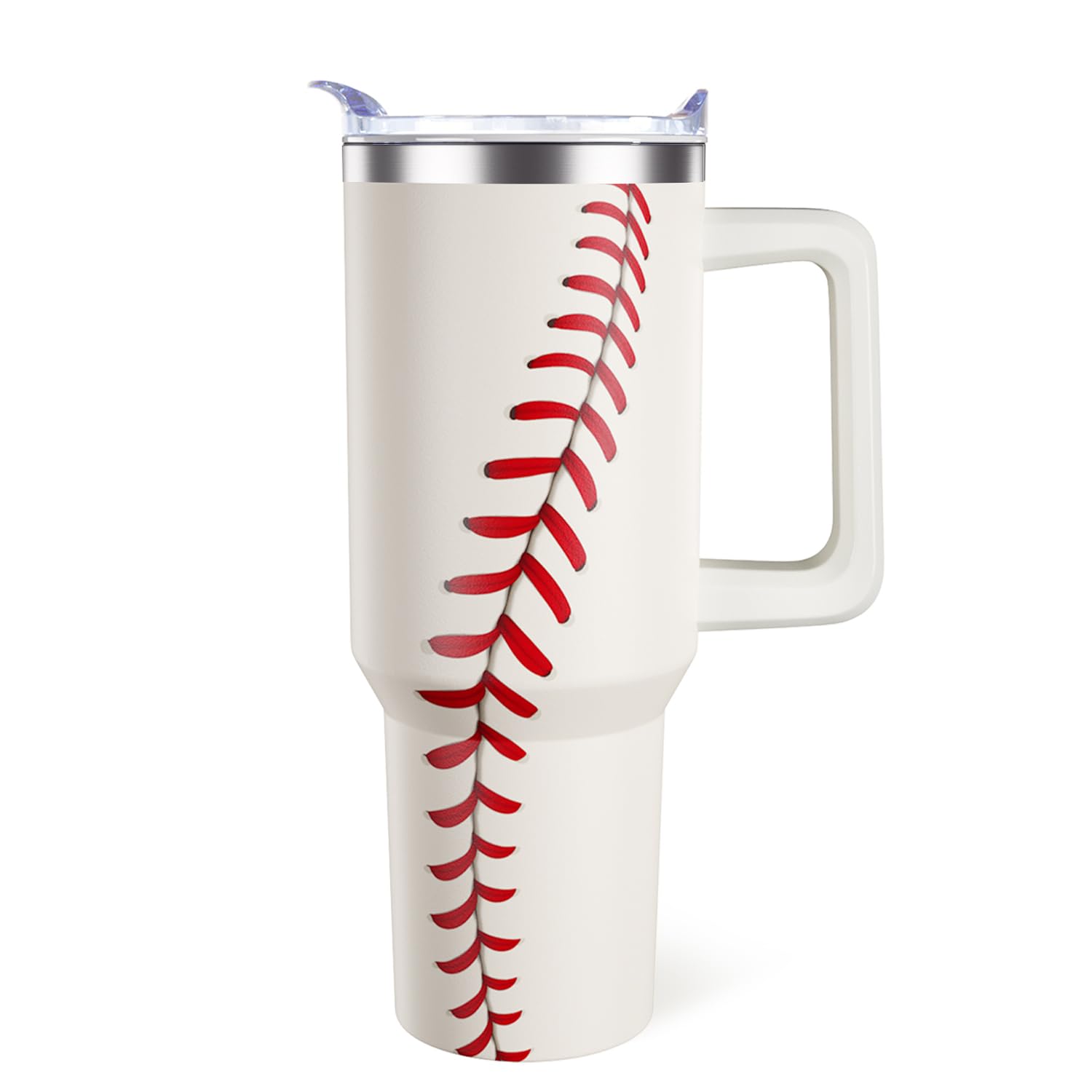 Vaso béisbol 40oz de Hqhzaha con impresión deportiva para bebidas frías y calientes