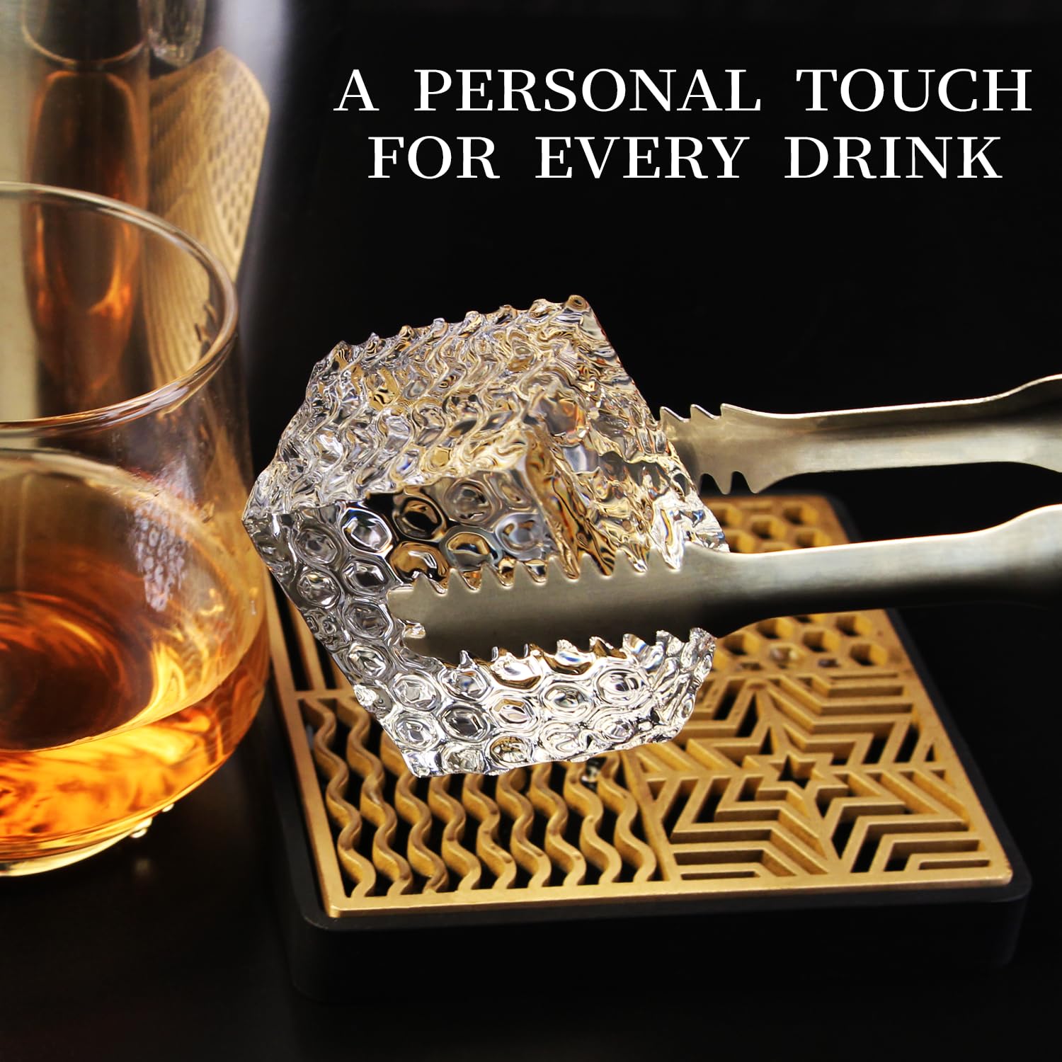 HRCOYES imprime diseños en hielo para realzar cocteles