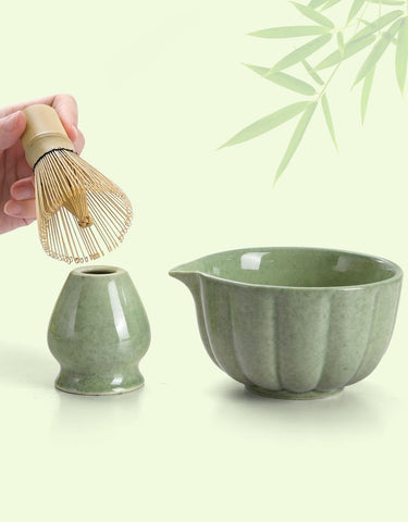 HRTISNW batidor de matcha de bambú con dientes finos para mezcla uniforme