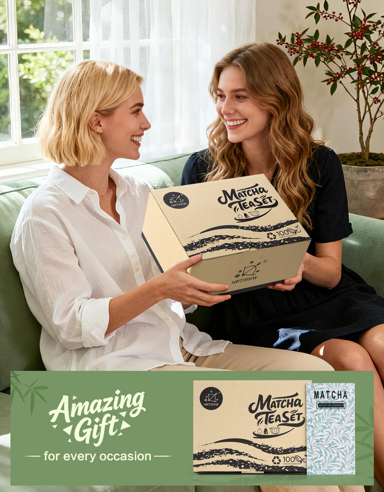 HRTISNW regalo de matcha práctico para amantes y principiantes