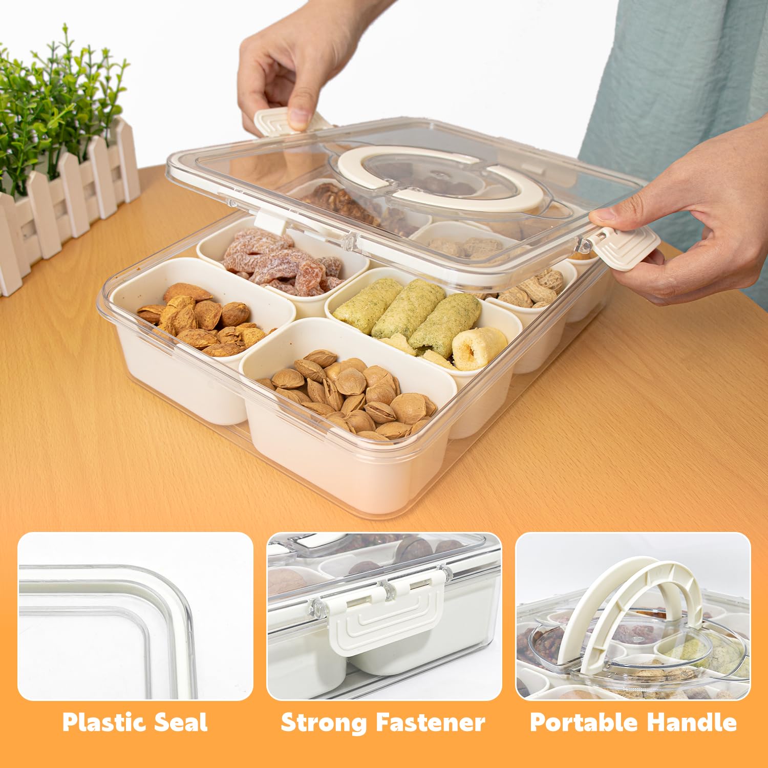 HRXFOZ contenedor traslúcido facilita ver los alimentos sin abrir.