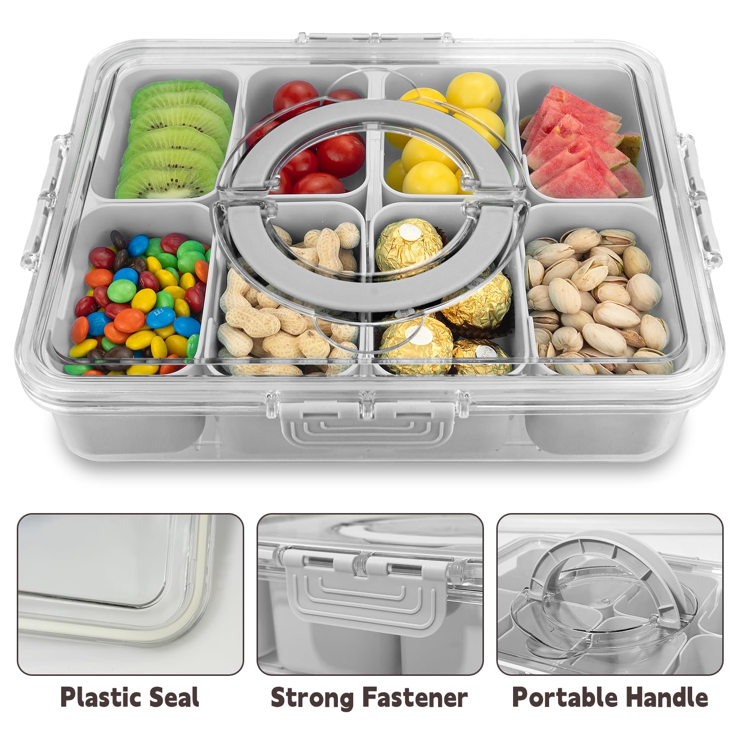 HRXFOZ bandeja portátil para exteriores, perfecta para cenas al aire libre.
