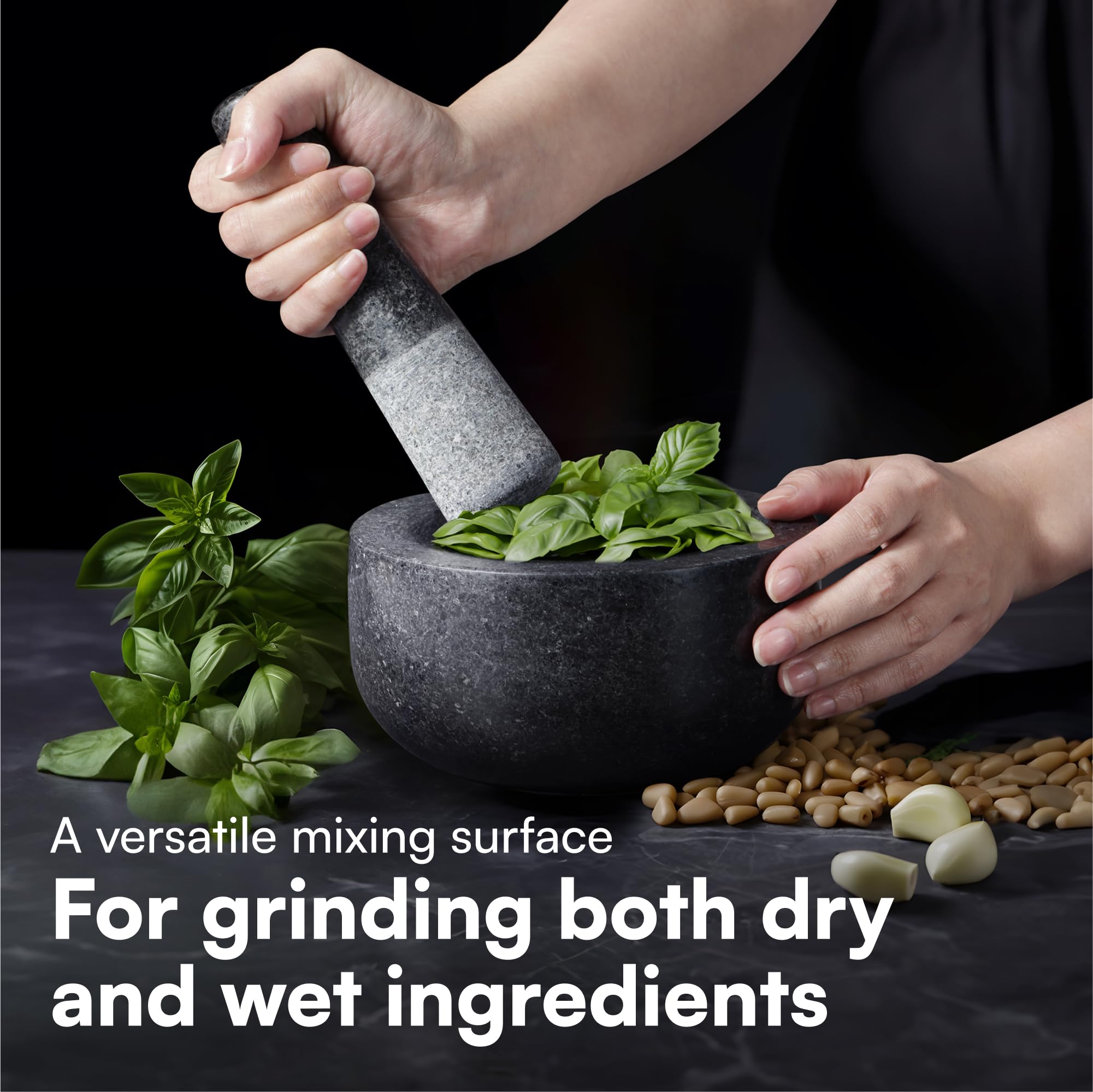 H&S Granito natural: superficie duradera para uso diario en la cocina.