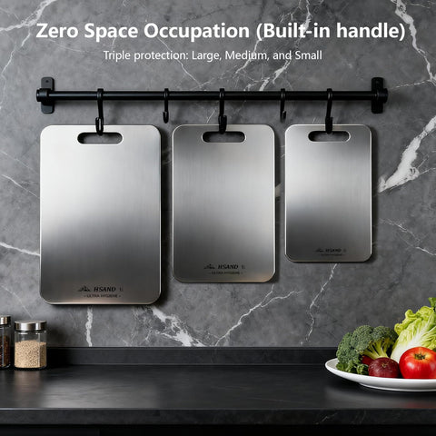 Conjunto de titanio HSAND, duradero y seguro para diferentes alimentos.