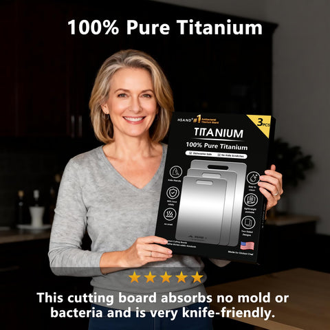 HSAND 12x9 tabla de titanio para preparaciones rápidas y limpias.