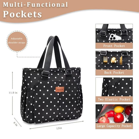 HSHRICH bolsa con bolsilloslaterales para accesorios útiles.
