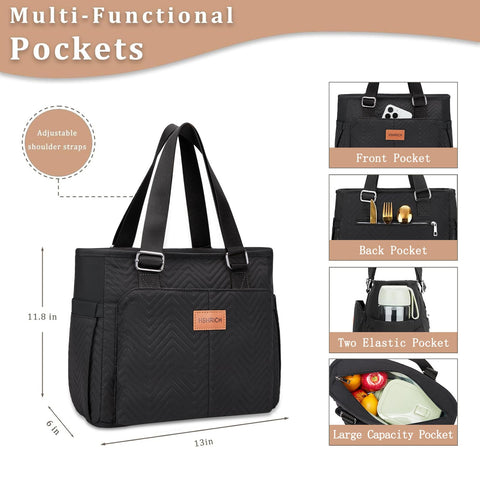 Bolsillos multifuncionales laterales de la bolsa HSHRICH para utensilios y objetos.
