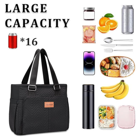 HSHRICH capacidad 12L para 16 latas y contenedores de comida.