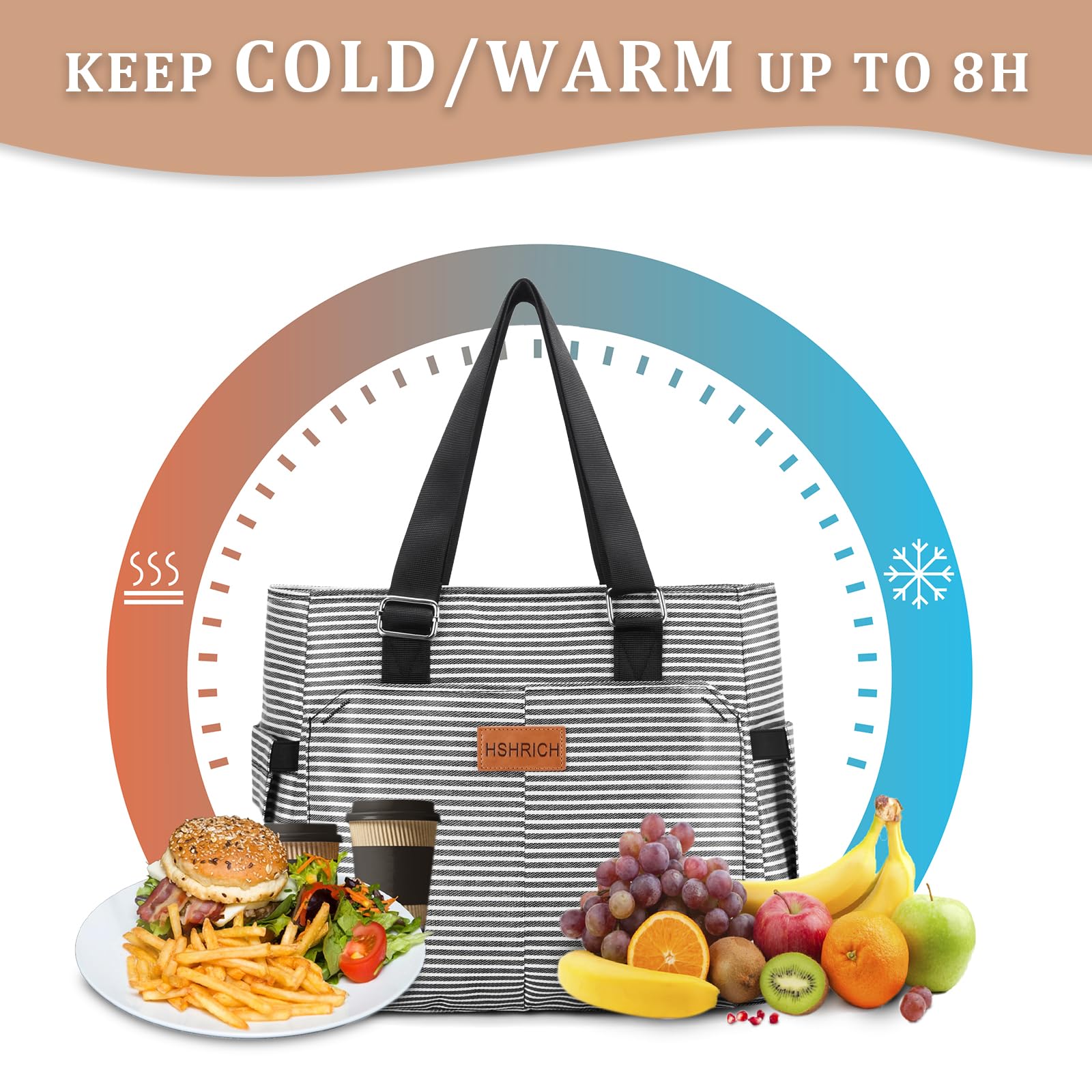 HSHRICH bolsa durable y fácil de limpiar ante derrames.