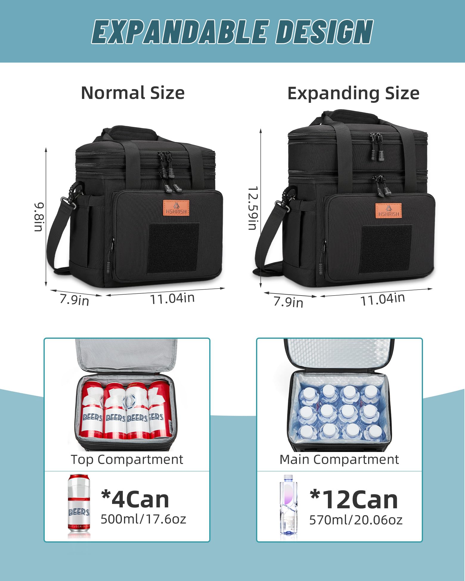 HSHRISH bolsa térmica táctico con opciones de personalización y accesorios