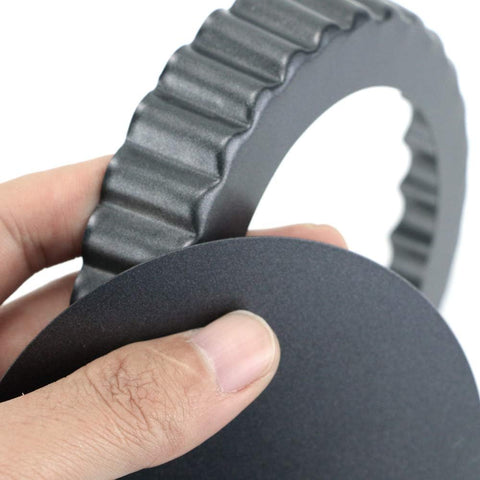 Moldes Hslife mini tartas 12 cm, acero al carbono duradero para uso prolongado.