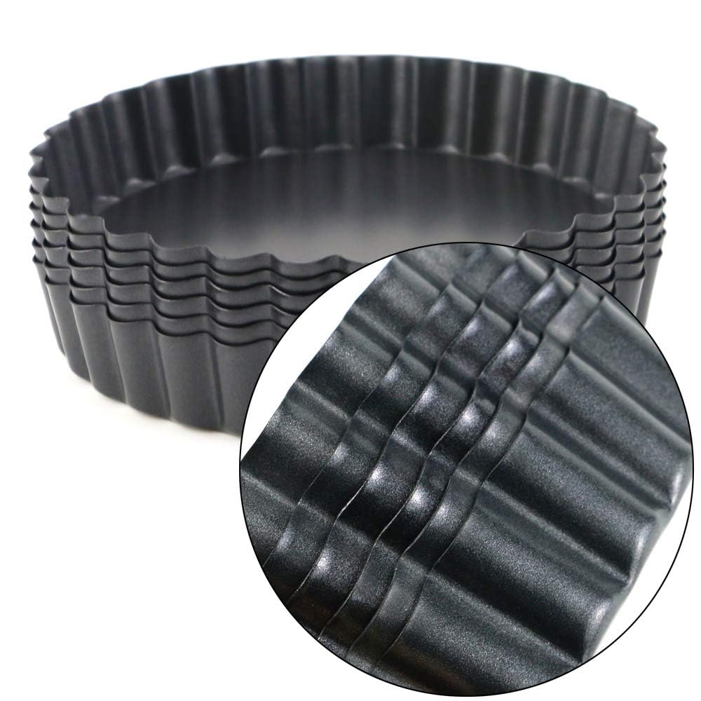 Moldes Hslife mini tartas 12 cm, fácil limpieza para ahorrar tiempo.
