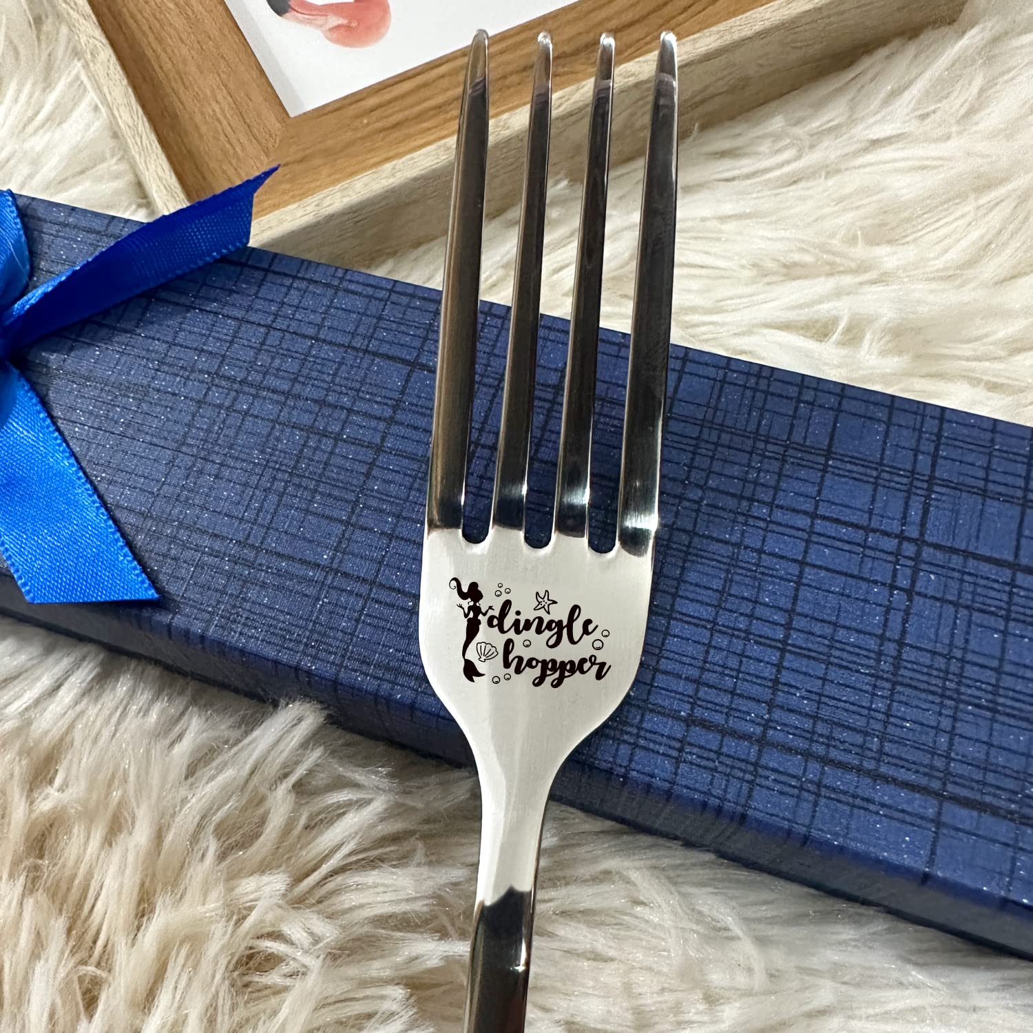 Tenedor HSSPIRITZ Dingle Hopper para ensaladas y postres.
