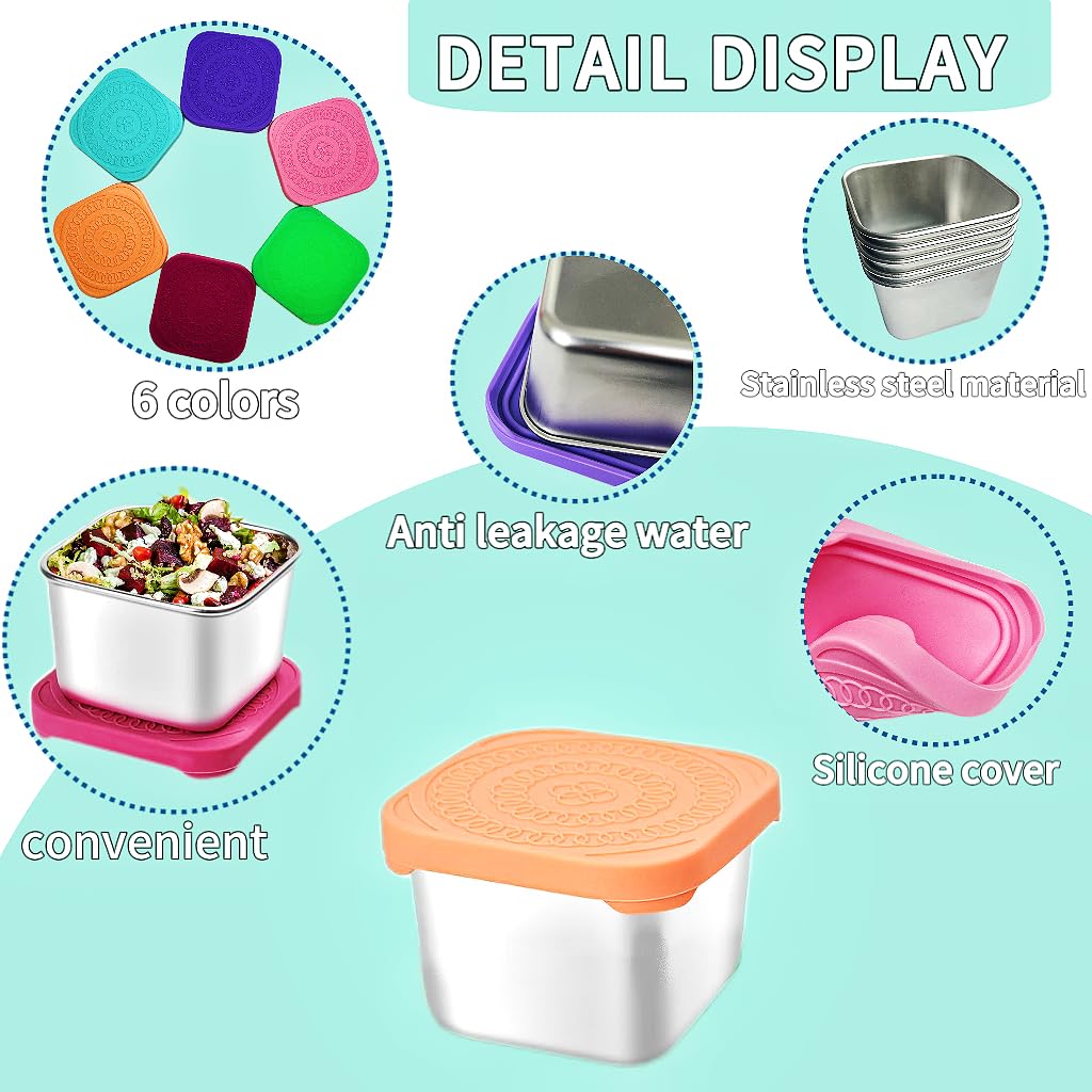 HTEVW diseño apilable para merienda infantil y ahorro de espacio.