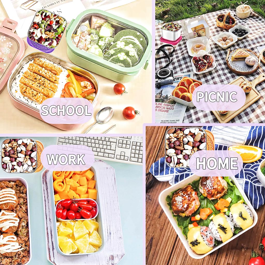 Recipientes reutilizables y ecológicos HTEVW para snacks.