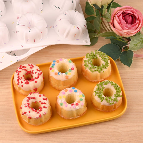 HUAKENER molde de postres caseros, 6 porciones para hornear.