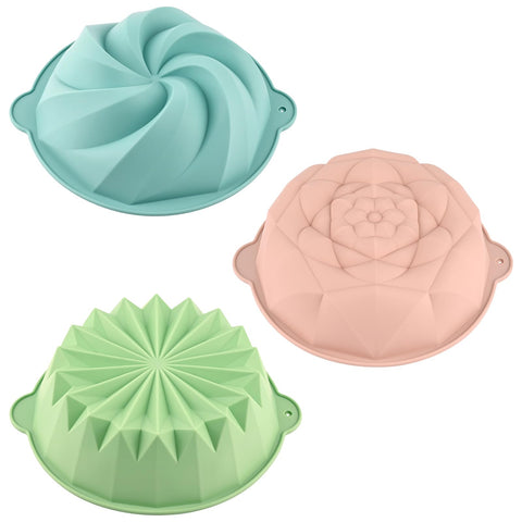 HUAKENER moldes de silicona en forma de flor para pasteles, desmolde rápido.