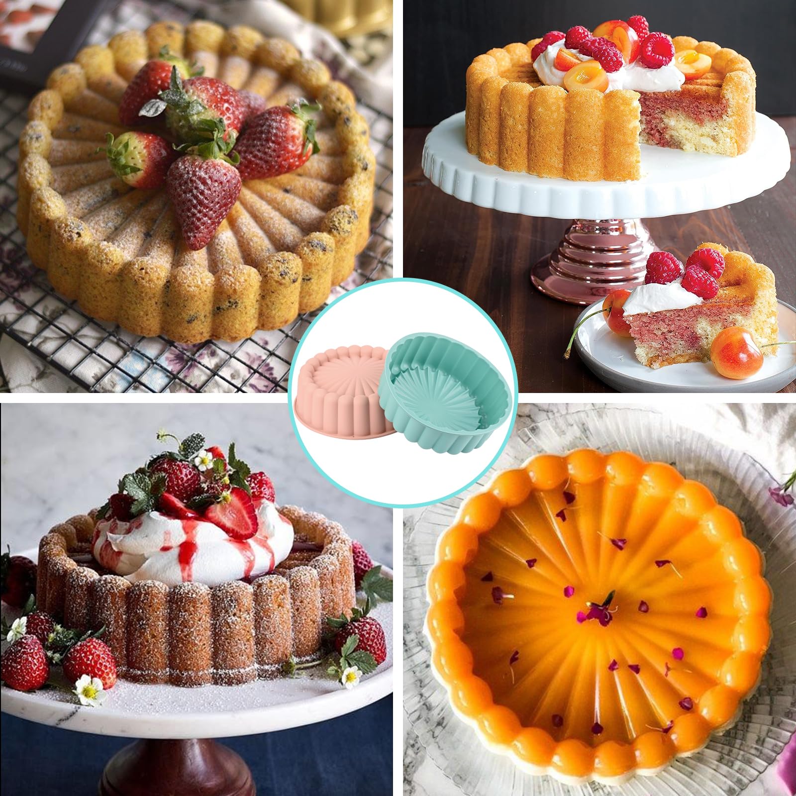 HUAKENER ideal para repostería variada: pasteles, mousses, quiches y tartas