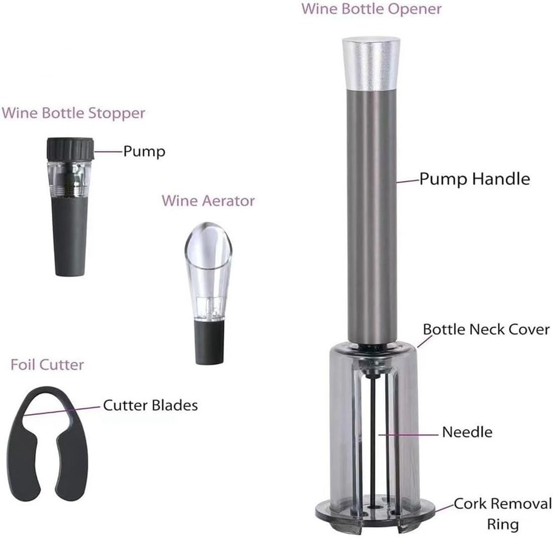 HUALEI-V Wino en Movimiento: sacacorchos ergonómico para comodidad