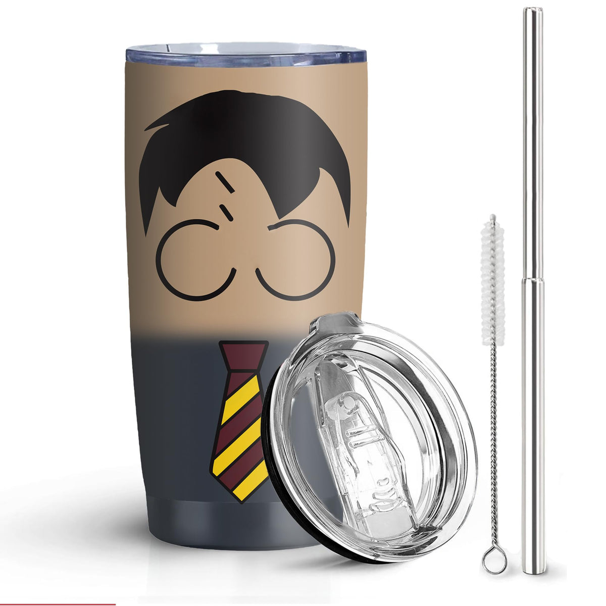 Vaso térmico Hualvbul de 20 oz con tapa y sorbete para bebidas calientes o frías.