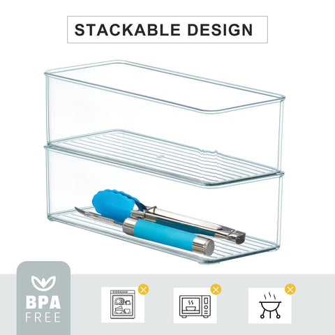 Hudgan plástico libre de BPA: almacenamiento seguro para cocina y baño.
