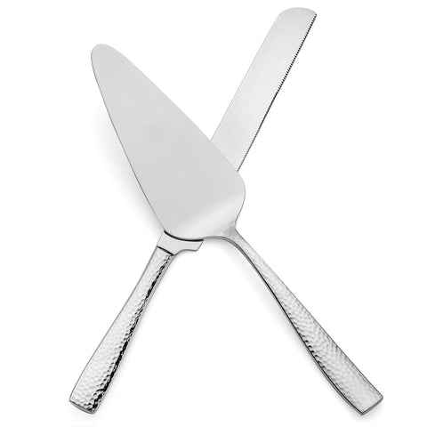 Hudson Essentials servidor pastel martillado: equilibrio en la mesa