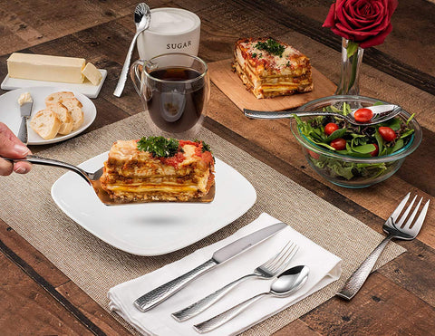 Hudson Essentials tenedor de cena martillado, diseño clásico y equilibrio