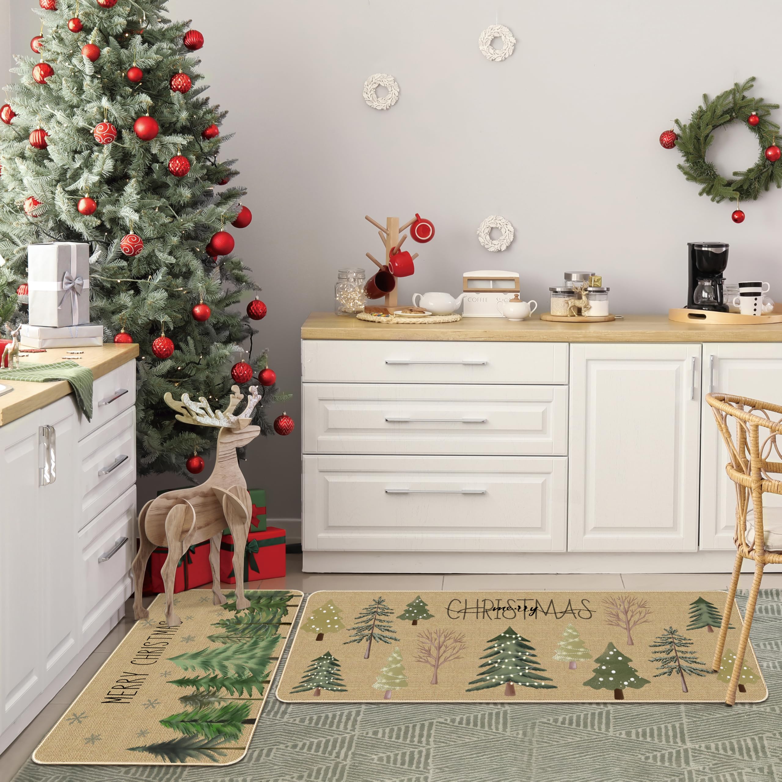 Alfombra de cocina antideslizante HUFAND, ideal para áreas de alto tránsito