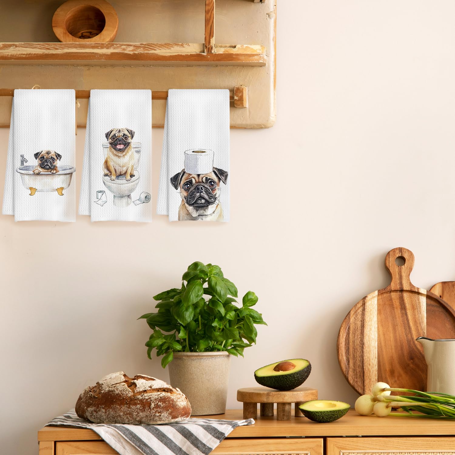 HUGANE: toallas de cocina multiusos para secar utensilios y limpiar superficies.