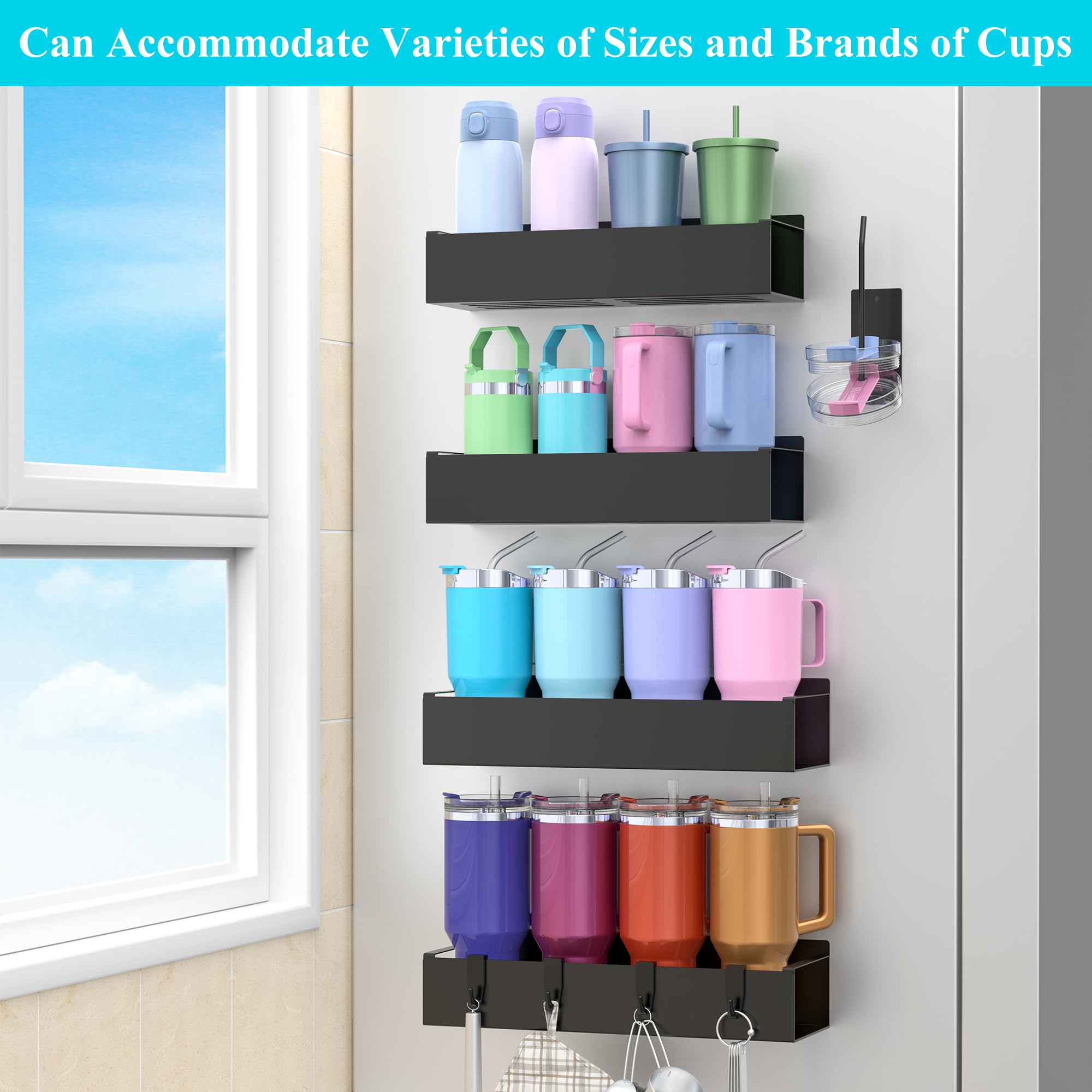Compatible con botellas tipo Stanley para almacenamiento seguro.
