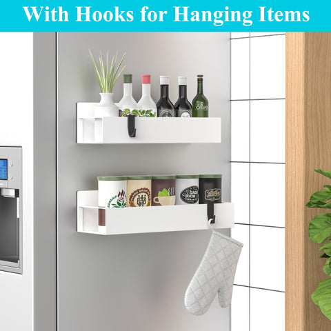 HuggieGems organizador especias magnético para refrigerador lateral, ahorro de espacio