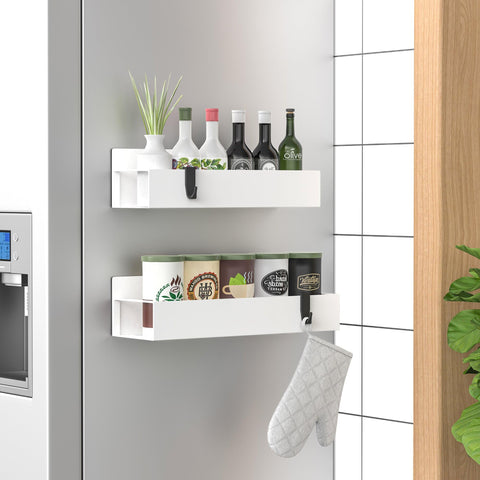 HuggieGems paquete-dos organizador especias magnético para refrigerador