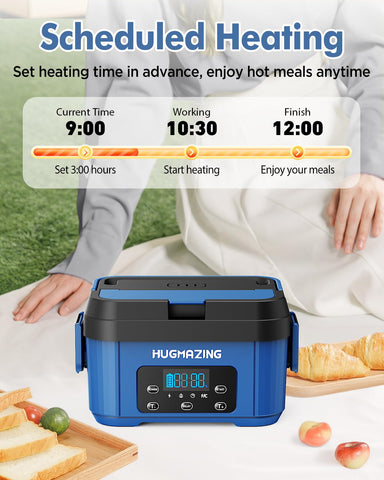Hugmazing función precalentamiento programable para preparar comida a tiempo.