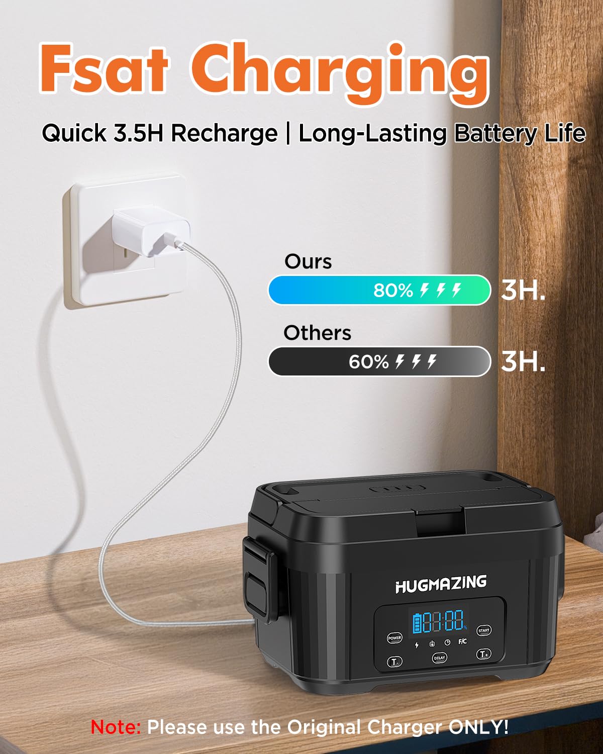 Gran capacidad Hugmazing 1.2L para sobras, sopas y ensaladas
