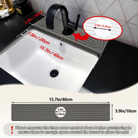 HUHAYUYA diseño moderno para encimera con diatomita, añade estilo práctico.