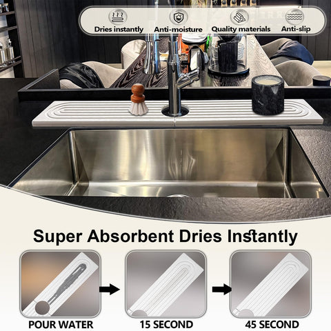 HUHAYUYA mat-salpicaduras-grifo lavabo cocina: mantiene área limpia y seca