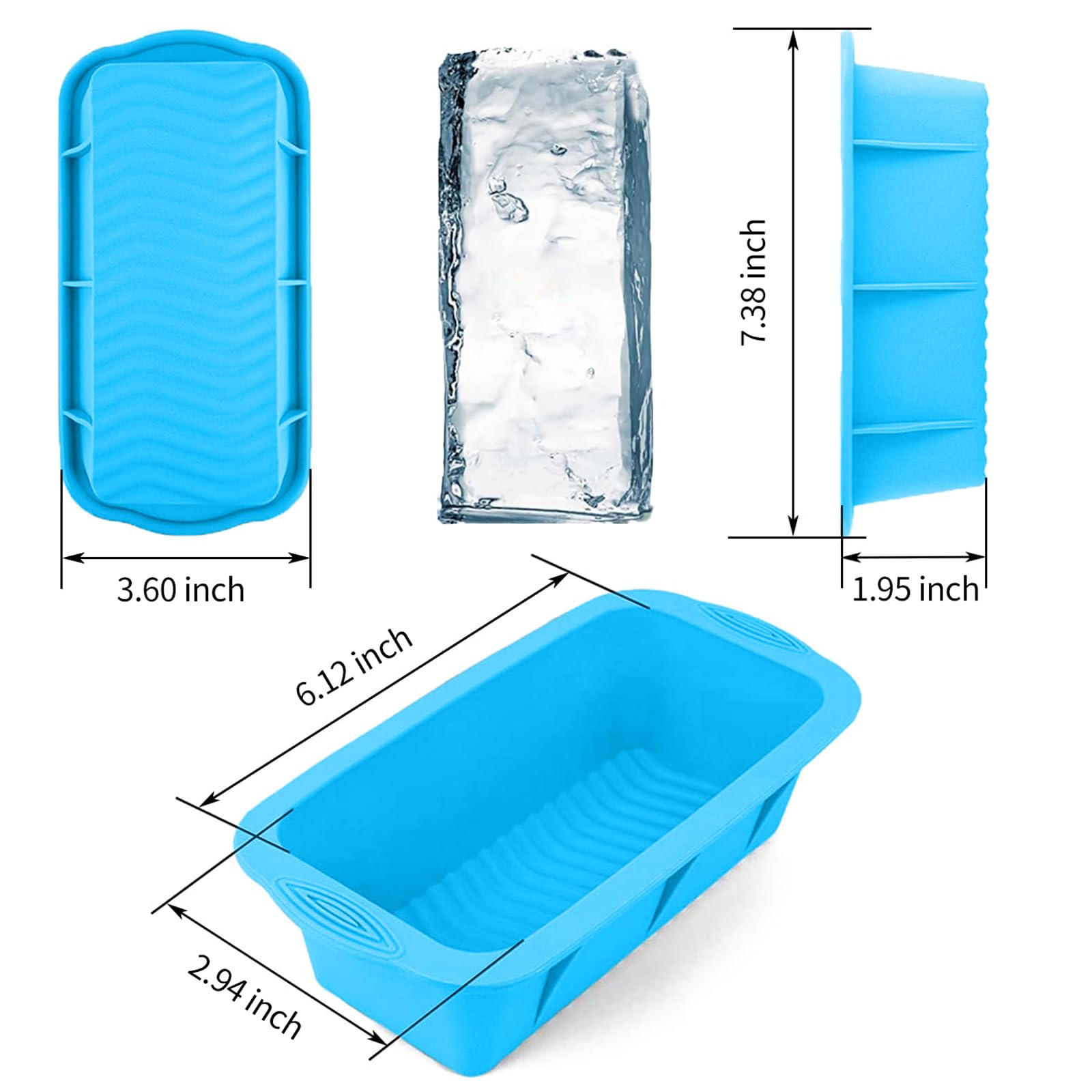 HUIRUSO cubo de 2,2 libras para bebidas o baños, gran capacidad.