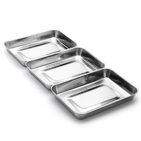 Bandejas Hulisen para rebozado, almacenamiento compacto