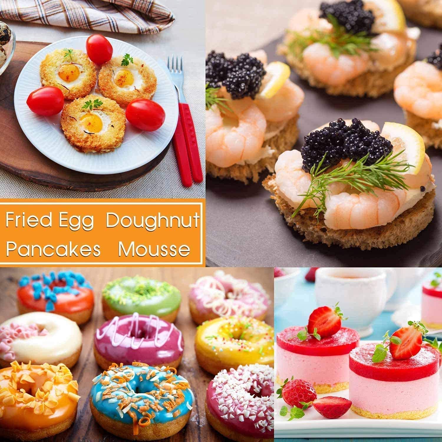 Tres tamaños disponibles para galletas, donuts y más