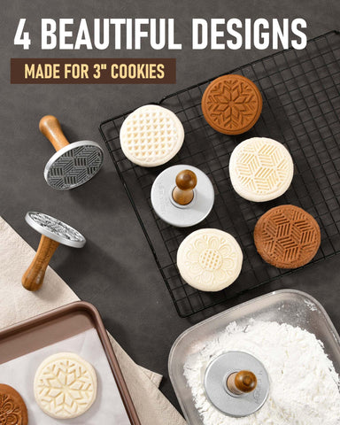 Estampa para galletas copo de nieve de HULISEN para detalles elegantes.