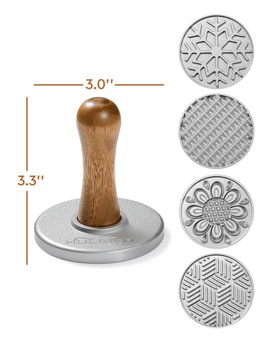 Estampa para galletas cuadradas y geometría de HULISEN para patrones repetibles.