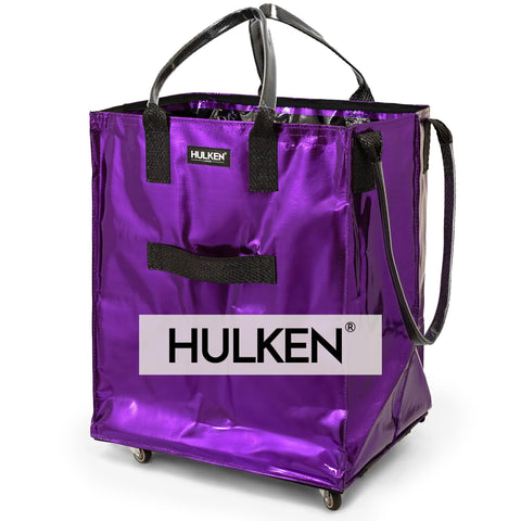 HULKEN bolsa de compra con ruedas, gran capacidad, ideal para compras voluminosas.