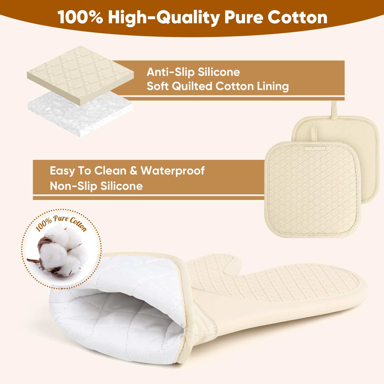 Paños de cocina felpa grandes HULOSAN, absorbentes para secar manos y utensilios.