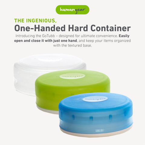 humangear GoTubb, apertura con una mano para uso rápido y cómodo