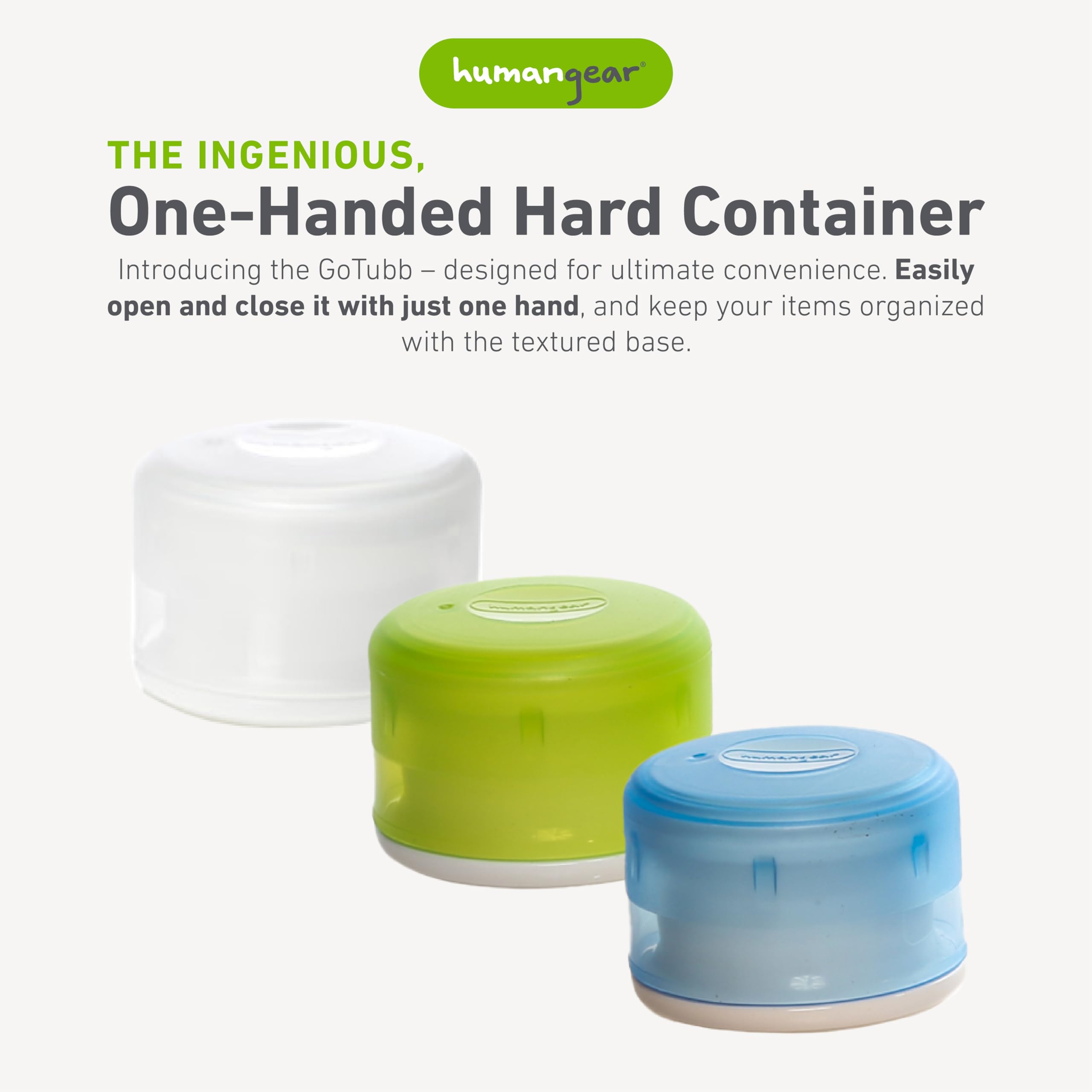 humangear GoTubb se abre con una mano para uso rápido