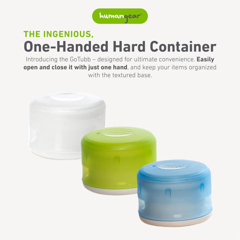 humangear GoTubb se abre con una mano para uso rápido