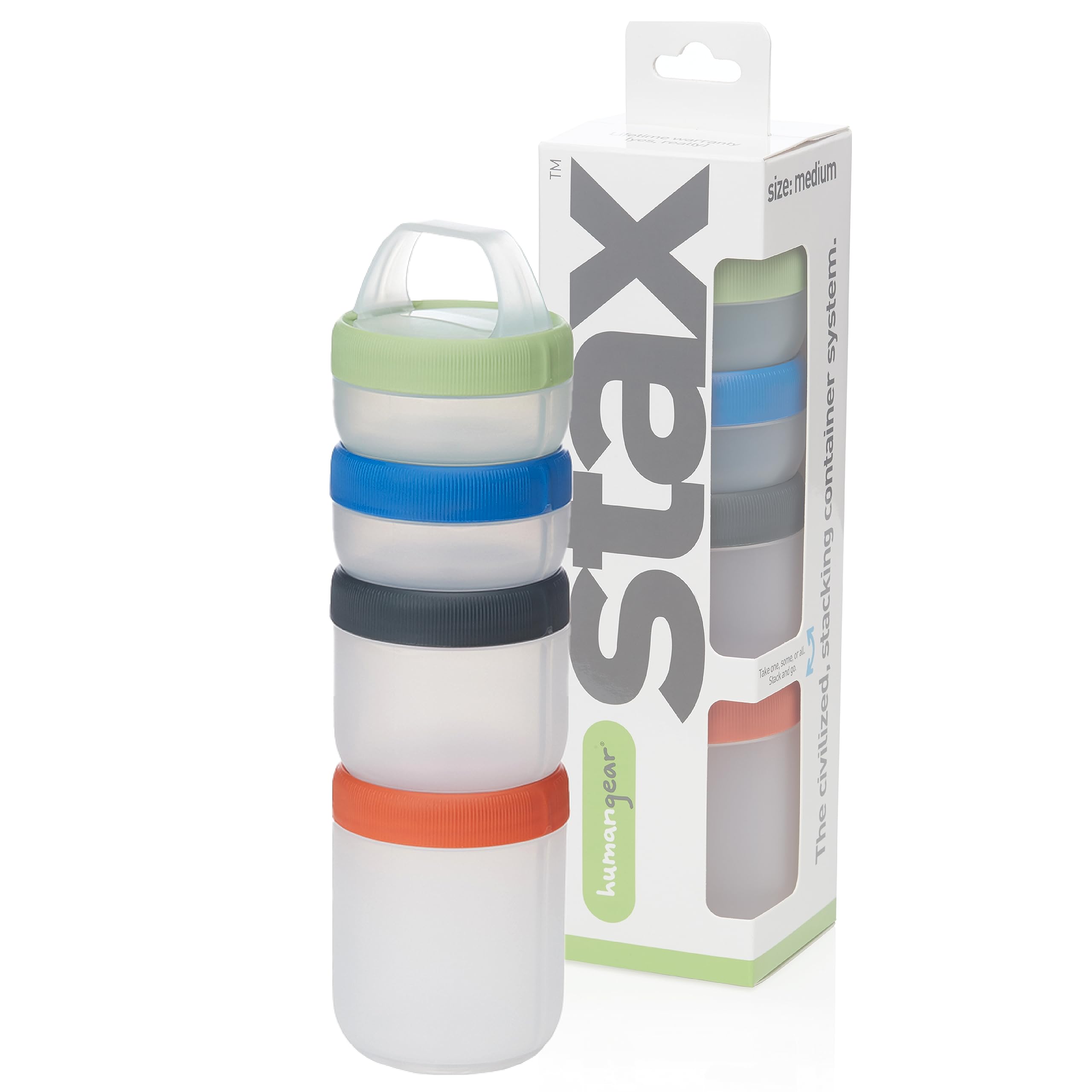 humangear STAX: contenedores de snack apilables para llevar bocadillos