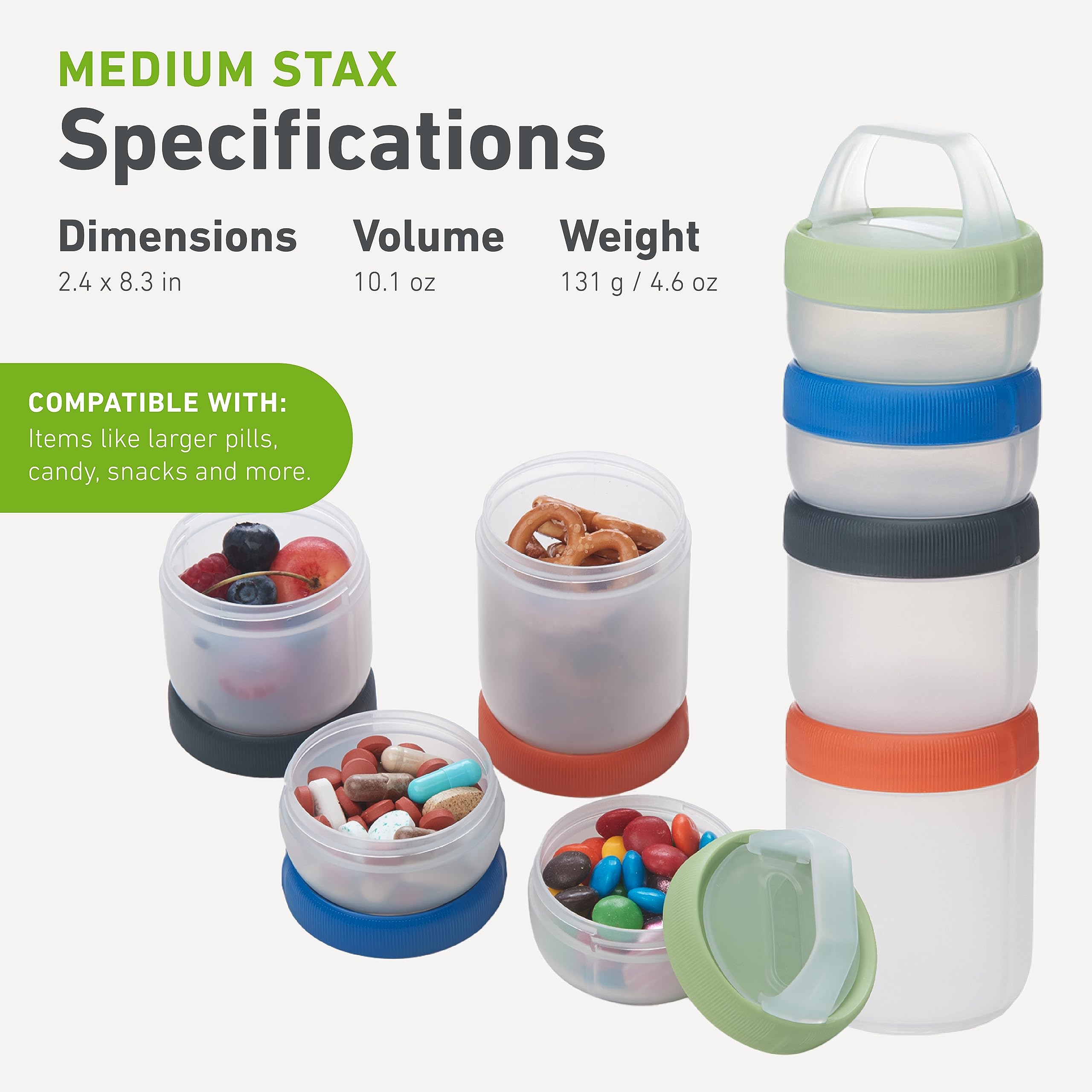 humangear STAX: apta para alimentos y viajes sin derrames