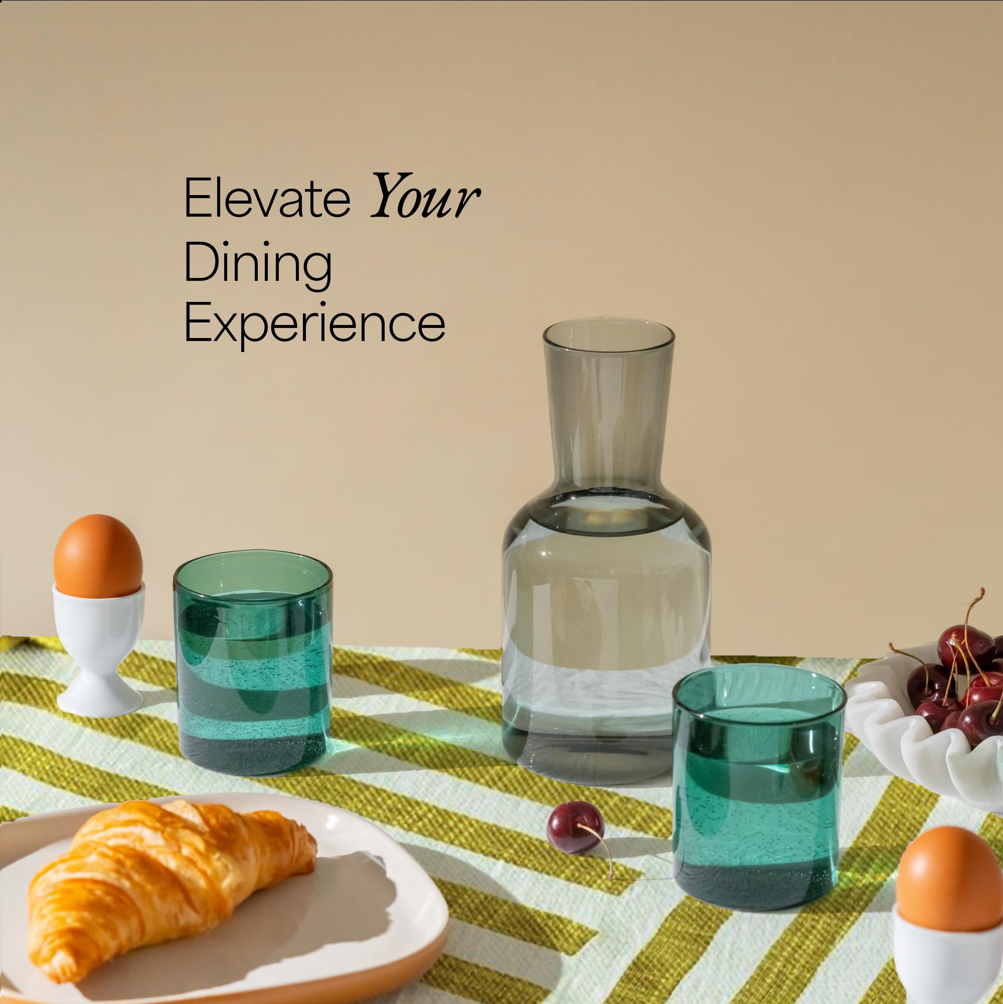 Tazas de cristal Humble Objects con diseño moderno