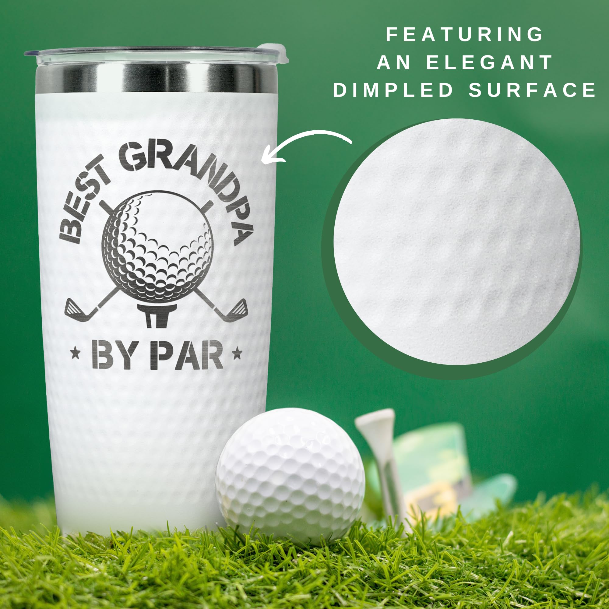 Tumbler HUNIGIFT para uso diario en el campo de golf, hidratación constante.